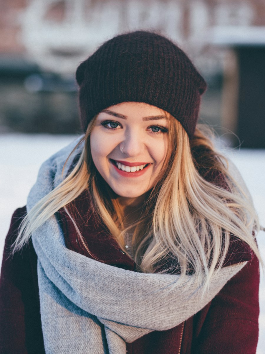 Portrait sample for the AI skin analyzer